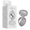 INTENSE, INTENSE ANAL TOYS, INTENSE TOYS Plug Anale Con Diamante Argento Metallo Grande 9 Cm - Intense