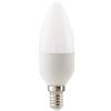SIGOR Lampada a candela a LED ECOLUX, 230 V, Ø 3,5 cm/L 11 cm, E14, 8 W, 2700 K, 806 lm, 250°, non dimmerabile, opale