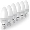 SINCELIGHT Lampadina a LED senza forma di candela (B35) con attacco E14, 2 Watt, bianco neutro 4000 K, 200 lumen, equivalente a 20 W, non dimmerabile, SES piccola vite Edison