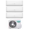 Condizionatore Climatizzatore Hisense Trial inverter 9+9+12 serie Hi Comfort con esterna 3AMW72U4RJC R32 A++ WiFi