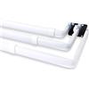 Rod Desyne Bastone triplo per tenda con cucitura a incastro, 122-213 cm