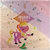 LolaPix Pony Fata tovagliolo in tessuto con nome. Tovaglioli rosa personalizzati. Vari disegni e dimensioni. Regalo originale.