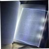 Obelunrp Luci da libro per leggere di notte, luce da libro piatta a pannello LED da 5, 7x6, 7 pollici, lampada da lettura per libri a pagina intera per adulti letto