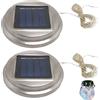 Comebachome Parte superiore di ricambio per luce solare, parti di ricambio per lanterna solare in barattolo di vetro da 2 pezzi da 8 cm per accessori per lanterne sospese per esterni fai-da-te (luci colorate)