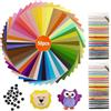 KELAV Feltro per Lavoretti,Set da 50 Colori Diversi,20 x 30 cm Feltro in Poliestere Morbido,per Cucire,Colorato Lavoretti di Cucito Bricolage Tessuto,Cucito Creativo,Artigianato e Decorazioni Utensili