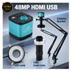 Microscopio Digitale Industriale 4K HDMI USB C-Mount Supporto LED