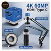 Microscopio Digitale Industriale S60MP HDMI USB C-Mount Supporto LED