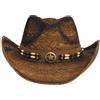 Fox Outdoor Tennessee cappello di paglia, marrone e nero,