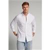 Intimissimi Camicia Manica Lunga In Cotone Fiammato Bianco