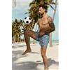 Intimissimi Costume Boxer Mare Stampa Goccia Blu/ Bianco Blu