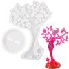 Generico Stampo in resina epossidica albero di gioielli - Stampi in silicone per supporto per collana in colata di resina epossidica,Stampi in resina epossidica per portagioielli, espositore per orecchini