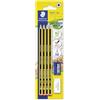 Staedtler set di 4 matite Noris® di alta qualità e resistenza, gradazione HB, gomma rasoplast e temperino a 1 foro, 120S1 BK4DST