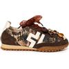 GIO+ CIELOX14 SNEAKERS DONNA PELLE COMBI BROWN PAILETTES