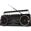 Ricatech Registratore a cassette Ricatech PR1980 con radio AM/FM/SW USB + SD