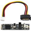 System-S Adattatore NVME M-key M.2 NGFF SATA SSD a USB 3.1 Tipo C e 3.0 Tipo A Grigio