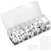 OEM Azomor Organizer per cavi trasparente con 8 scomparti e 10 fascette per la casa e l'ufficio