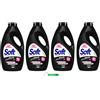 Beni Culinari 4 X Soft Detersivo Lavatrice Detersivo - Detersivo liquido - 50 lavaggi 2250 ml + portachiavi Beni Culinari