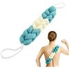 Generic Spugna in luffa lunga elasticizzata per la doccia, confezione da 2 spugne da bagno per donne e uomini, scrubber posteriore in spugna con manici in corda (multicolore C)