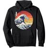 La grande onda di Kanagawa | BellaMadiso Kanagawa Hokusai Uomini Retro giapponese grande onda di Felpa con Cappuccio