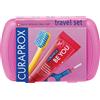 rinazina Curaprox travel set pink