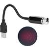 Terisass Luci per Auto Cielo Stellato, Luci interne per auto Luce LED per auto Striscia USB Tetto per auto Cielo stellato Lampada per atmosfera romantica Luce ambientale per interni(Rosso)