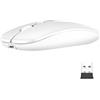 NHQZ Mouse Bluetooth Wireless Compatibile con Laptop/Macbook/iPad/iPhone (iOS 13.1.2 e successiva) Mini Mouse Ricaricabile 3DPI Regolabile Bluetooth4.0(b)
