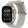 Apple Watch Ultra 4 GPS + Cellular 49 mm - Cassa in titanio naturale con cinturino Ocean grigio traslucido