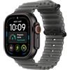 Apple Watch Ultra 4 GPS + Cellular 49 mm - Cassa in titanio nero con cinturino Ocean nero traslucido