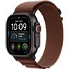 Apple Watch Ultra 4 GPS + Cellular 49 mm - Cassa in titanio nero con Alpine Loop borgogna - M