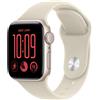 Apple Watch SE 3 GPS 40 mm Smartwatch - Cassa in alluminio galassia con Cinturino Sport sabbia - S-M