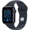 Apple Watch SE 3 GPS 40 mm Smartwatch - Cassa in alluminio mezzanotte con Cinturino Sport blu marino - S-M