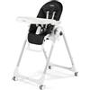 Peg Perego PEG Prima Pappa Follow Me Seggiolone Pappa Neonati Reclinabile, Funzione Sdraietta, 4 ruote, Pieghevole e Ultracompatto, per Bambini da 0 a 3 Anni (0-15 kg), Licorice