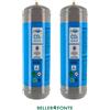 Swan Bombola Co2 1200 gr usa e getta attacco M11x1 per erogatori acqua frizzante 2 Bombole