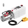 VEVOR Centrina Idraulica per Sollevamento Auto Effetto Semplice 1,6kW 7L Pompa Idraulica per Semirimorchio Ribaltabile, Pressione Scarico 22MPa, Portata 3,4 L/min, 12V CC, Installazione Orizzontale