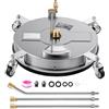VEVOR Pulitore per Superfici 41,9 cm con Ruote per Sottoscocca e Pavimenti, Puliscisuperfici ad Alta Pressione in Acciaio Inox, Max 4000 PSI, Attacco da 1/4 pollici, con Lancia di Prolunga per Cemento
