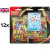 POKEMON TCG 3-Pack Blister DISPLAY 12x DELTA REIGN - ENG ENGLISH PREORDER