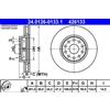 ATE 2x Disco freno ventilato 24.0126-0133.1 ATE per LANCIA ALFA ROMEO