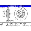 ATE 2x Disco freno ventilato 24.0126-0111.1 ATE per OPEL ISUZU