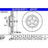 ATE 2x Disco freno ventilato 24.0123-0107.1 ATE per CHRYSLER PT CRUISER