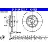 ATE 2x Disco freno ventilato 24.0124-0223.1 ATE per RENAULT MEGANE II