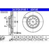 ATE 2x Disco freno ventilato 24.0124-0140.1 ATE per MITSUBISHI PAJERO II Canvas Top
