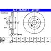 ATE 2x Disco freno ventilato 24.0122-0263.1 ATE per DAIHATSU SUBARU