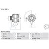 Bosch Alternatore con puleggia a ruota libera 0 986 083 310 BOSCH per VW SKODA
