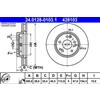 ATE 2x Disco freno ventilato 24.0128-0103.1 ATE per MERCEDES-BENZ 190 CLASSE E SL