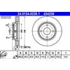 ATE 2x Disco freno ventilato 24.0124-0238.1 ATE per NISSAN CUBE TIIDA Hatchback