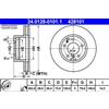 ATE 2x Disco freno ventilato 24.0128-0101.1 ATE per BMW 5 7 5 Touring