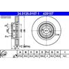ATE 2x Disco freno ventilato 24.0125-0157.1 ATE per TOYOTA COROLLA COROLLA Familiare