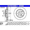 ATE 2x Disco freno ventilato 24.0122-0282.1 ATE per SUZUKI SWIFT IV