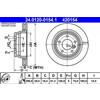 ATE 2x Disco freno ventilato 24.0120-0154.1 ATE per BMW 5 5 Touring