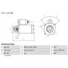 Bosch Motorino di avviamento Senso rotazione orario autosupportato 0 986 018 310 BOSCH